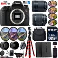 thumbnail image 1 of Canon DSLR EOS Rebel T6S + Lente STM 18-55mm y 55-250mm + Filtro UV FLD CPL + Macro 4 Pzs + Lente Gran Angular y Teleobjetivo + Estuche + Trípode + Lector Tarjetas - Modelo Intl., 1 of 6