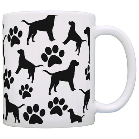 

ThisWear Labrador Retriever Gift Labrador Retriever Paw Print Pattern 11 ounce Coffee Mug