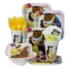 Beauty and the Beast Party Pack Seats 8 - Napkins, Plates, Cups, Cutlery & Stickers -Beauty & the Beast Party Supplies, Standard Party Pack