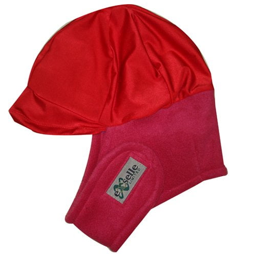 Equestrian Helmets Exselle Solid Colors Winter Riding Helmet Cover, Red