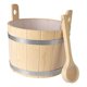 thumbnail image 5 of Barril de madera para sauna de 17 l y cucharón para accesorios de baño con asas, contenedor de almacenamiento para el hogar, baño, multifuncional,, 5 of 9
