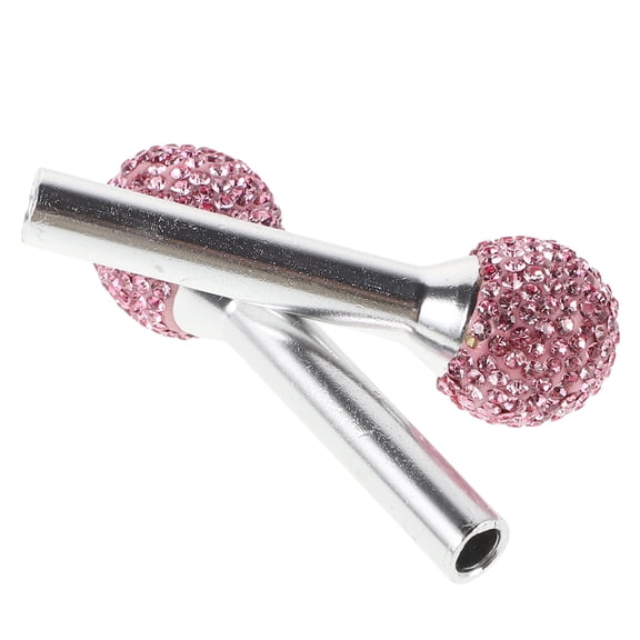 WORGEOUS 1 Pair Car Door Lock Knobs Decorative Car Door Lock Knobs Universal Auto Door Pull Pin Cover Bling Rhinestone Car Inner Accessories