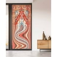 thumbnail image 2 of Window Privacy Film, Orangered Southwest UV Sun Blocking Window Tint Film Heat Control One Way Blackout Window Film, Boho Vintage Modern Ethnic Art Non Adhesive Static Cling Sticker 35.4x78.7 In, 2 of 7