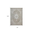 thumbnail image 3 of HomeRoots 478955 8 x 11 ft. Beige Oriental Power Loom Distressed Stain Resistant Rectangle Area Rug, 3 of 5