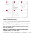 thumbnail image 4 of Sputum suction pump portable handheld sputum suction device household manual sputum suction pump suitable for adults sputum suction pump, 4 of 5