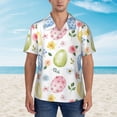 thumbnail image 4 of Kll Men'S Hawaiian Shirt Short Sleeve Button Down Beach Shirts-Easter Egg3, 4 of 8