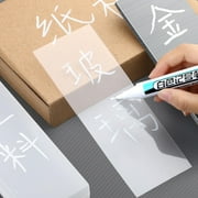 Multipurpose White Markers Paint Pen Carpenter DIY Crafts Marking Tool Tire Waterproof Wall Drawing Bathroom Metal Glass Fabric Marker Pen 1.0mm