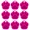 Hot Pink, variant on Pet Artist 20pcs/lot Paw Glitter Shape Dog ID Tags Blank Aluminum Nameplate No Engraving 9 Colors