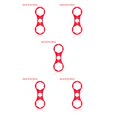 thumbnail image 3 of Transemion Bike Front Fork Wrench Repair Tools Aluminum Alloy Bicycle Repairing Removal Spanner Intended for SUNTOUR XCM/XCR/XCT/RST B red (27mm-28mm) 5Set, 3 of 6