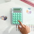 thumbnail image 2 of Mechanical Calculator 8 Digit Large LCD Display And Mechanical Buttons Handheld Mechanical Calculator For Off Ice, 2 of 6