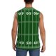 thumbnail image 4 of Fotbe American Football Field1 Men's Camiseta sin Mangas Estampada para Hombres, Playera Casual para Gimnasio, Entrenamiento, Playa-Large, 4 of 7