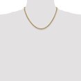 thumbnail image 2 of Diamond2Deal 10K Yellow Gold 2.5 mm Semi-solid Diamond-cut Rope Chain Necklace for Women 18", 2 of 7