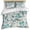 Teal, variant on Teal Paisley Floral Bedding 3 Piece Duvet Cover Set Twin Size, Boho Ethnic Tribe Traditional Soft Microfiber Comforter Cover with Zipper Closure & Pillowcases, Wrinkle & FadeResistant Quilt Cover