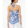 thumbnail image 2 of INC Womens Floral Print Halter Top,Placed Flowering,XX-Large, 2 of 2