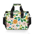 thumbnail image 7 of FORMRS Insulated Cooler Bag 24 Cans Capacity Soft Leakproof Lunch Box with Side Pockets, Retro Orange Floral, 7 of 7