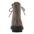 thumbnail image 2 of Sunstone Metal Products Women's Boots Lug Sole Moto, Flat Heel Block Round Toe, Beige, 9, 2 of 4