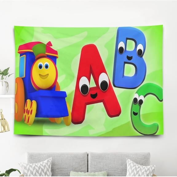Tapestry for Bob The Train wall hanging Bedroom Dorm Funny Poster Backgrounds Banner Party Wall Art Decorations Kids Girls Teens Gifts 40×60 inch