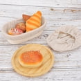 thumbnail image 4 of 2 Pcs Bread Proofing Basket Cloth Liner Baking Dough Basket Cover Natural Rattan Proofing Cloth for Bakery Home Baking, oval about 10 × 6 inch, 4 of 7