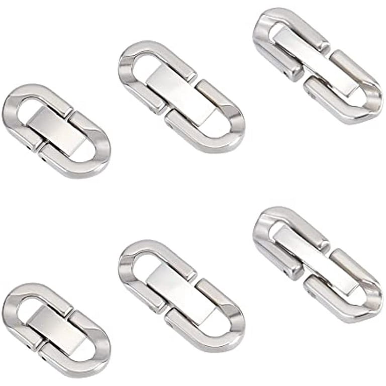 Silver Magnetic Clasp, Stainless Steel 10.5mm long, 5mm ball - 2