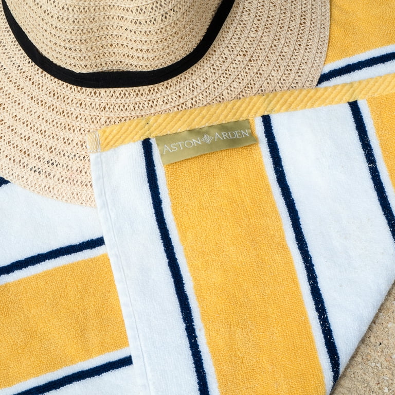 Navy and mustard towels new arrivals
