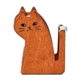 thumbnail image 1 of Orange Wooden Tape Dispenser Organizer With Rounded Edges, Compact Desk Accessory For Office Or Home, Reusable Storage For Adhesive, Packaging, Or Paper Tape, 1 of 7