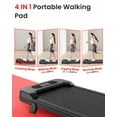 thumbnail image 6 of AQUVII Incline Walking Pad, 4 in 1 Under Desk Treadmill with Remote Control and LED Display, Compact Treadmill for Home & Office, Black, 6 of 10