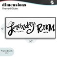thumbnail image 4 of Stupell Industries Rustic Lodge Laundry Room Fun Typography Black Framed Giclee Art, 30 x 13, by SD Graphics Studio, 4 of 8