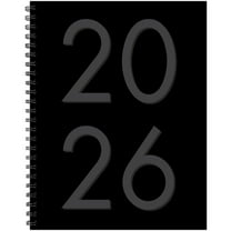 Black 2026 8.5" x 11" Weekly Monthly Softcover Planner