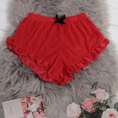 

FengLS Women s Velvet Sexy Stain Pajamas Bowknot Shorts 10-Woman Cloth-11A#54498 Ladies Clothing MYFWomen s Velvet