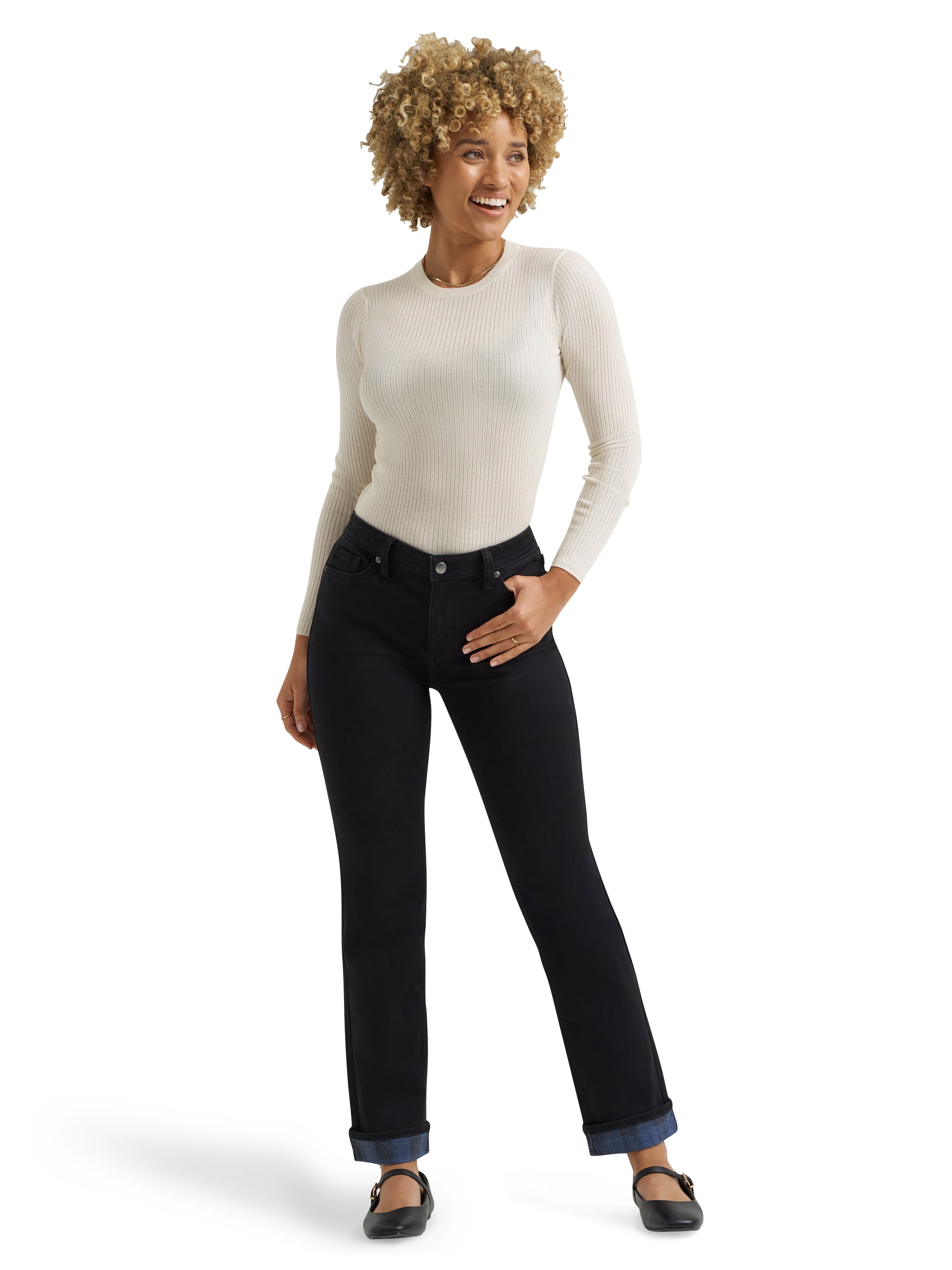 Lee® Women's Single Layer Warming Brushed Denim Jeans, Sizes 4-18