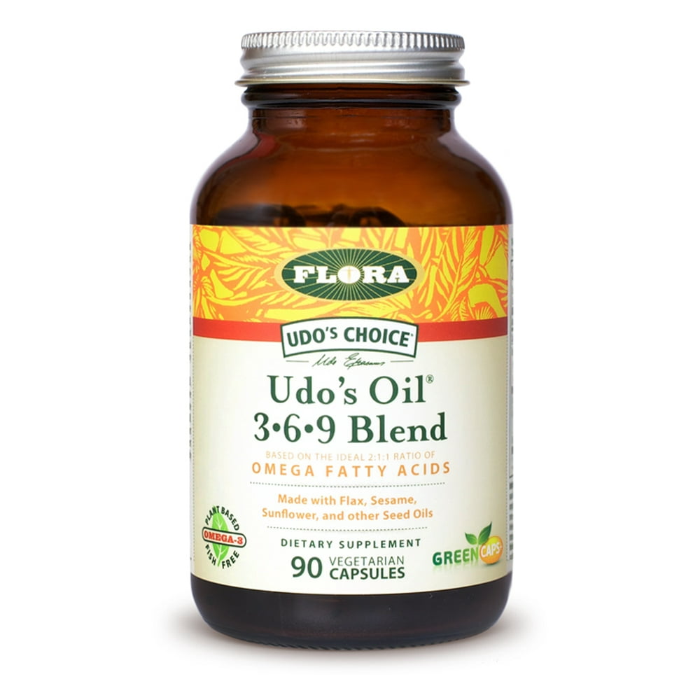 Flora Udo's Choice Udo's Oil 369 Blend 90 Capsules Formerly Udo's