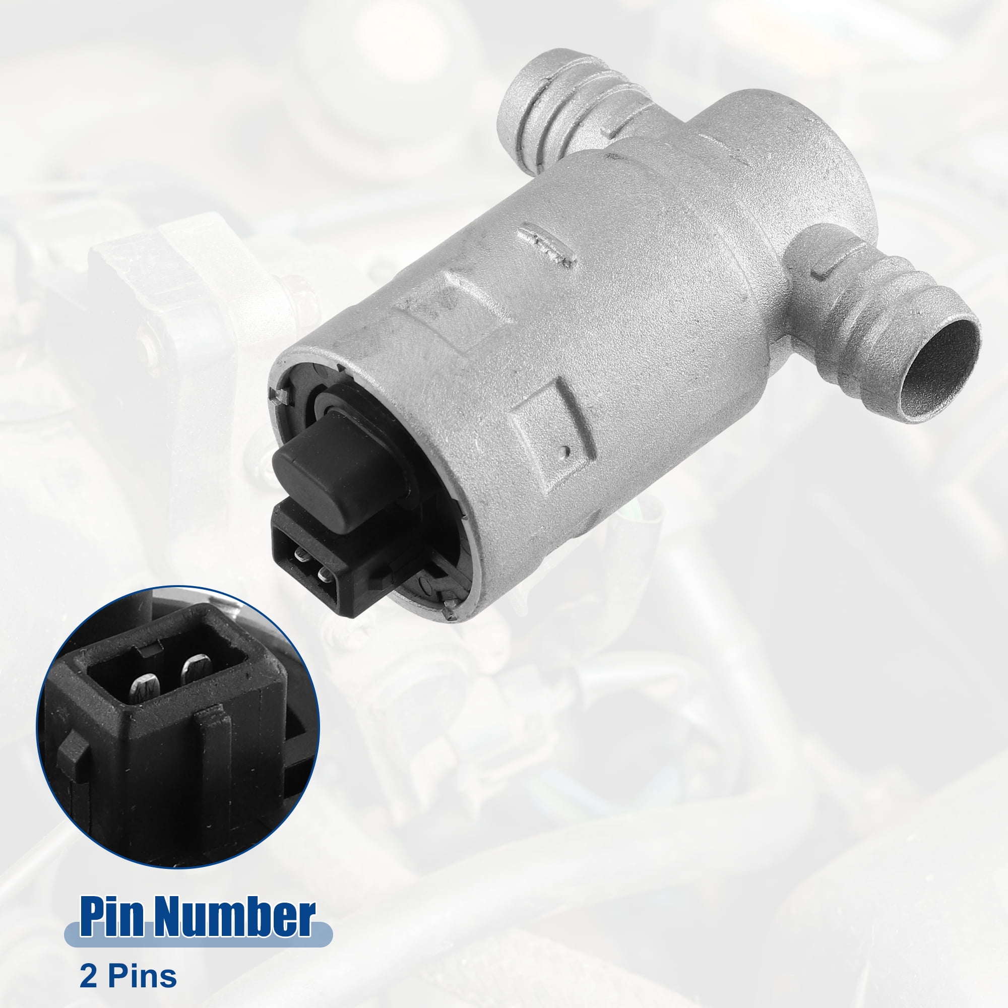 Unique Bargains Idle Air Control Valve 13411247197 for BMW 318i 1991-1992 for BMW 740i 1993 Silver Tone