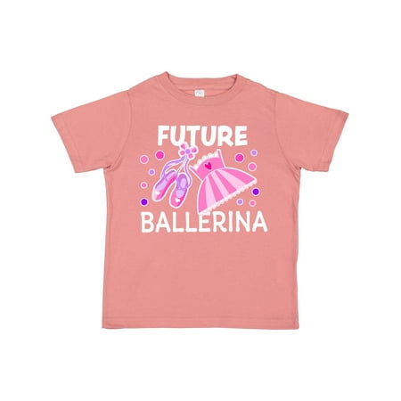 

Inktastic Future Ballerina with Ballet Shoes and Tutu Gift Toddler Boy or Toddler Girl T-Shirt