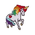 thumbnail image 4 of Rainbow Unicorn Patch Trucker Foam Panel Hat - Black/White, 4 of 4