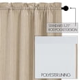 thumbnail image 5 of VHC Brands Sawyer Mill Charcoal Ticking Stripe Blackout Panel 84x40, 5 of 6