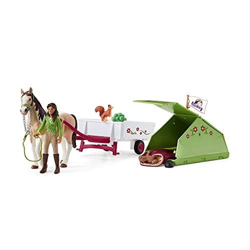 Juguetes de Caballos Schleich Horse Club Sarah's Camping Adventure 12 Piezas