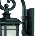 thumbnail image 4 of Matte Black Frosted Linen Glass Lantern Wall Light, 4 of 6