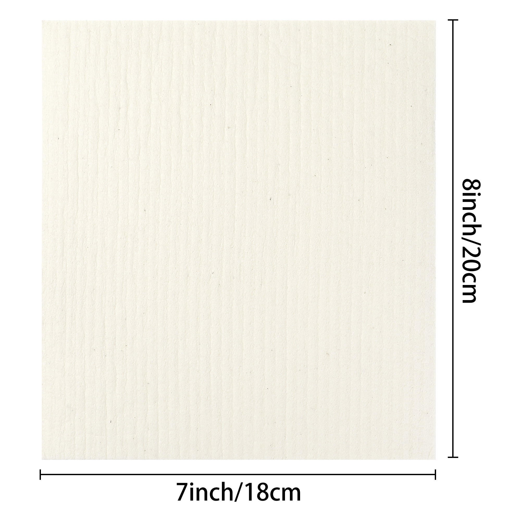 Unique Bargains Reusable Absorbent Sponge Dish Cloths Kitchen Towels Lint Free 7" x 8" White 5pk