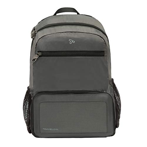 Mochila plegable antirrobo Travelon, Gris carbón