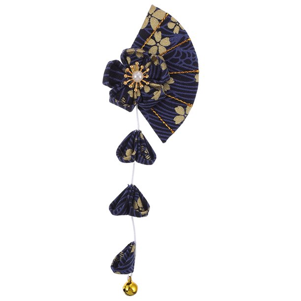 KAKOWELY Pinza para el pelo japonesa, horquilla con forma de flor para kimono, pasador con borla, accesorio para el pelo de kimono