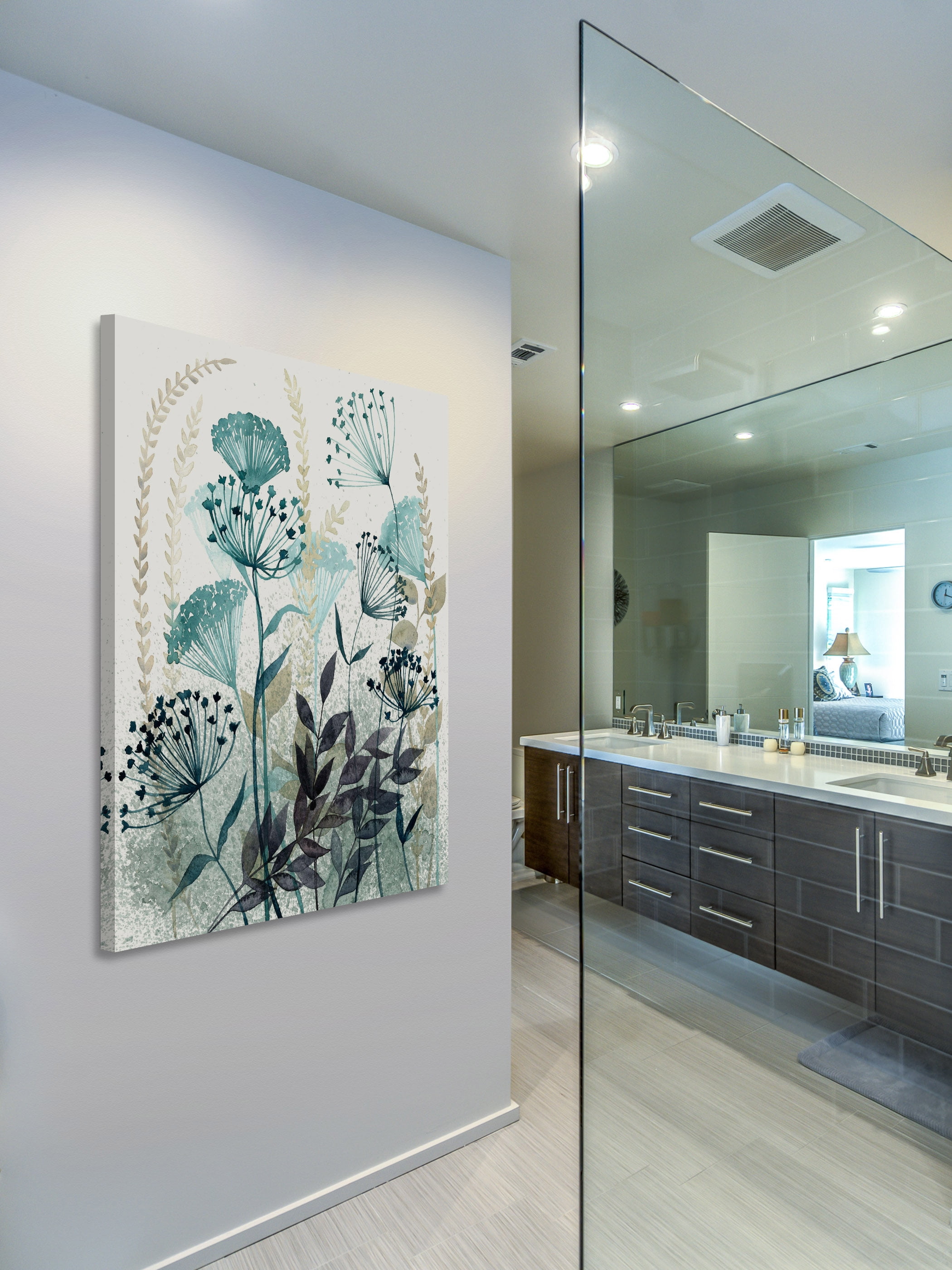 "Allayed Floral I" Painting Print on Wrapped Canvas