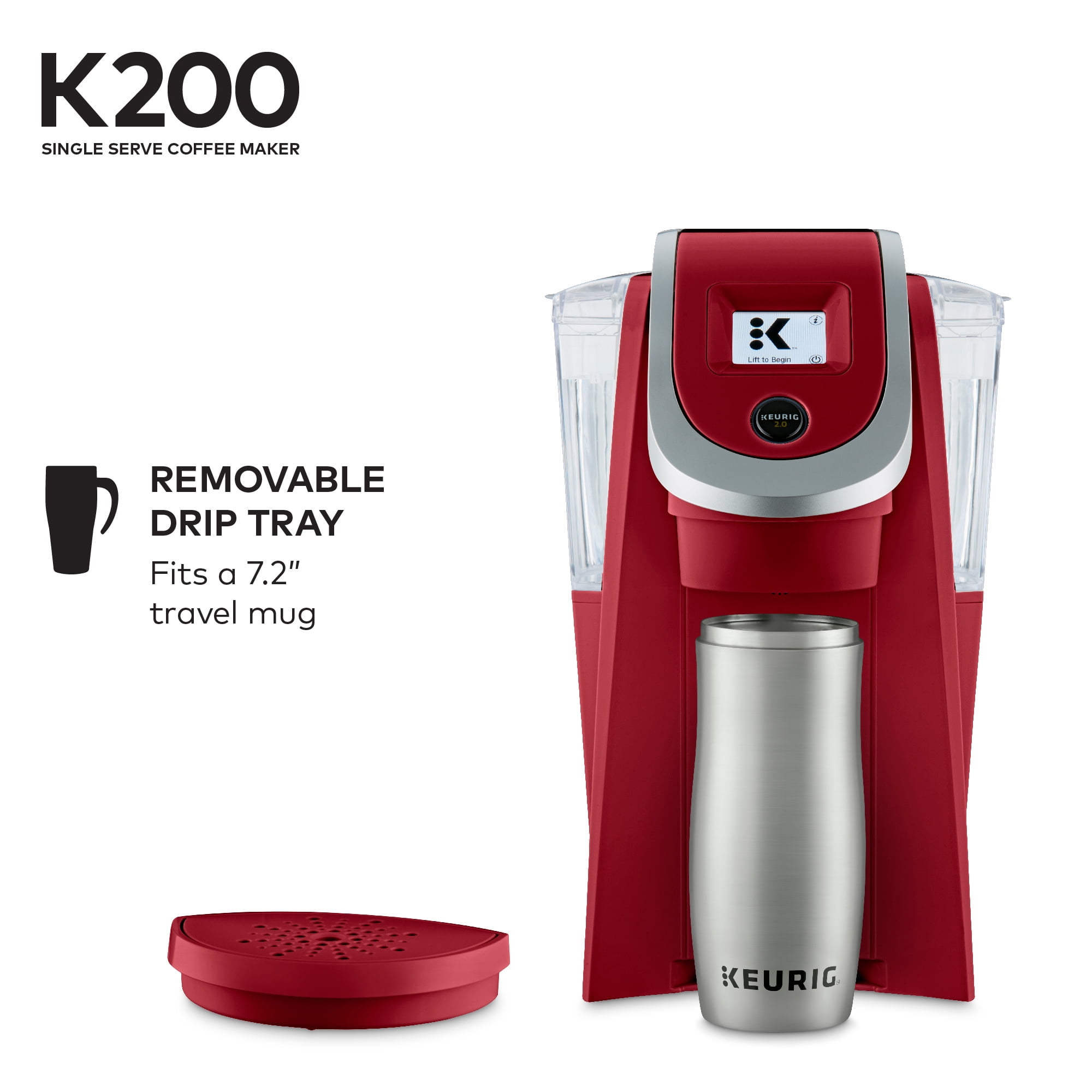 Keurig K200 Single Serve Imperial Red KCup Pod Coffee Maker eBay