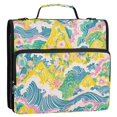 thumbnail image 5 of FORMRS Zipper Binder with Shoulder Strap 2-inch Ring 500 Sheet Capacity File Bag, Yellow Mountains, 5 of 5