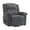 Dark Grey, variant on Tzou Corduroy Recliner Chair - 400Lb Capacity Manual Recliner w/ Pillow Top Arms, Side Pocket & Thick Padding, Adjustable 90°-160° for Living Room, Bedroom, Home Theater