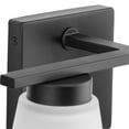 thumbnail image 6 of Tanner Collection Two-Light Matte Black Transitional Vanity Light, 6 of 9