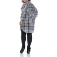 thumbnail image 3 of White Mark Women's Plus Size Plaid Tunic Top, 3 of 4