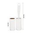 thumbnail image 5 of Humanized Handle Lint Roller Sticky Animal Hair Removal Non-toxic High Viscosity Colorless Dust Cleaner with Tearing Roll Paper Replacement Pet Grooming Tool, 5 of 5