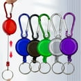 thumbnail image 2 of Porte-clés Rétractable en Acier avec Enrouleur de Cordon, Boucle à Ressort, Anneau de Clé en Fil Métallique, Porte-Cartes d'Identité Sportif, Multiples Outils, 2 of 5