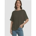 thumbnail image 6 of Women's Casual Short Sleeve Crew Neck T-Shirts, 6 of 6