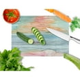 thumbnail image 2 of Abstract Rainbow Glass Cutting Board Large, 2 of 2